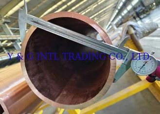 Tubo de cobre de plata Astm B75 C12200 longitud personalizada y diámetro interno sin costuras