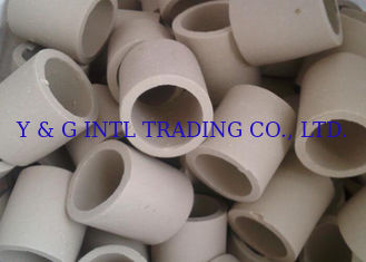 El embalaje de cerámica de la torre de la forma simple/Raschig de cerámica suena alta estabilidad mecánica