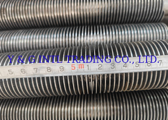 Tubo de acero al carbono con aletas longitudinales, biselado, roscado, alargado, de diseño expandido, tipo aletas HF