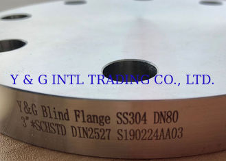 Reborde ciego industrial del acero inoxidable de SS304 SS316 para la construcción ISO 9001