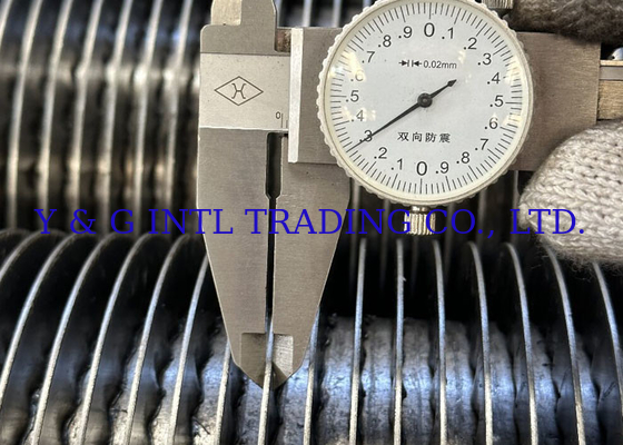 Tubo de aleta de acero inoxidable negro con diámetro de 12,7 mm para alta temperatura