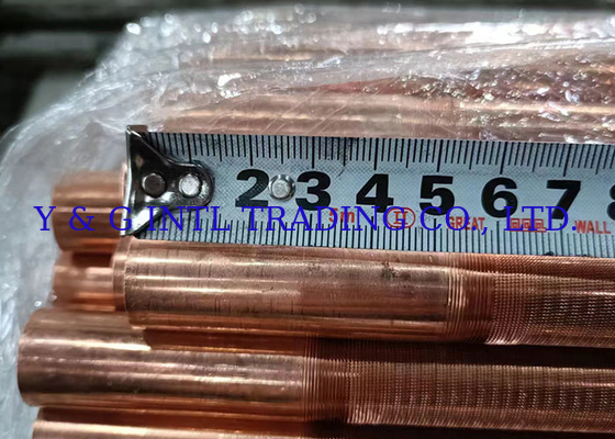 Tipo de intercambiador de calor de KL Fin Cupro Tubo con aletas de níquel en plata con tubo desnudo de aleación de cobre y níquel