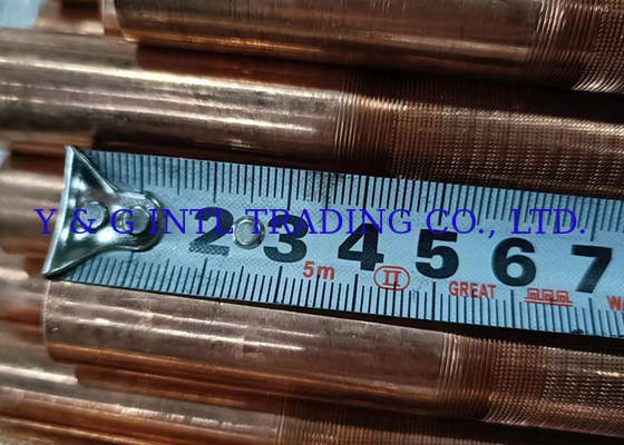 Tipo de intercambiador de calor de KL Fin Cupro Tubo con aletas de níquel en plata con tubo desnudo de aleación de cobre y níquel