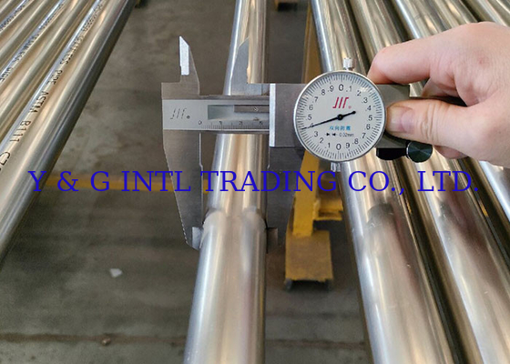 Cobre de precisión níquel 90 10 tubo laminado en frío plata pulida para la industria